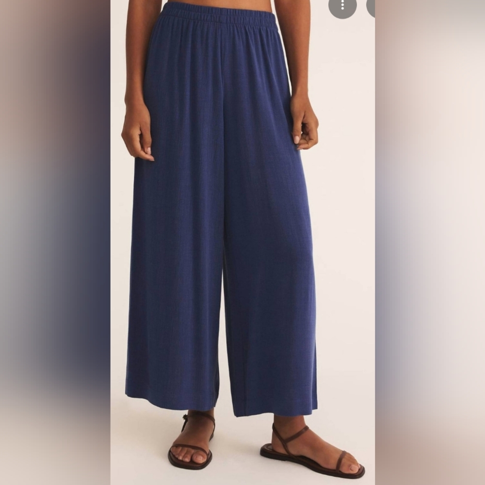 Z Supply Deep Blue Wide Leg Pants
